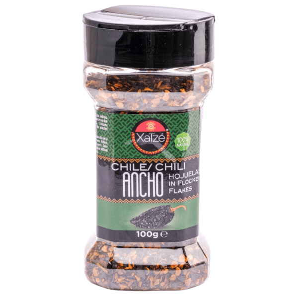 CHILE XATZE 100 GR CHILE ANCHO HOJUELAS