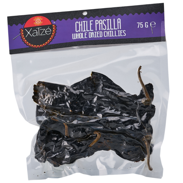 CHILE XATZE 75 GR SECO RETAIL PASILLA (18 UN)