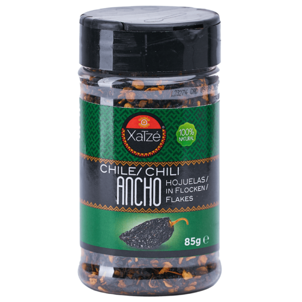 CHILE XATZE 85 GR CHILE ANCHO HOJUELAS